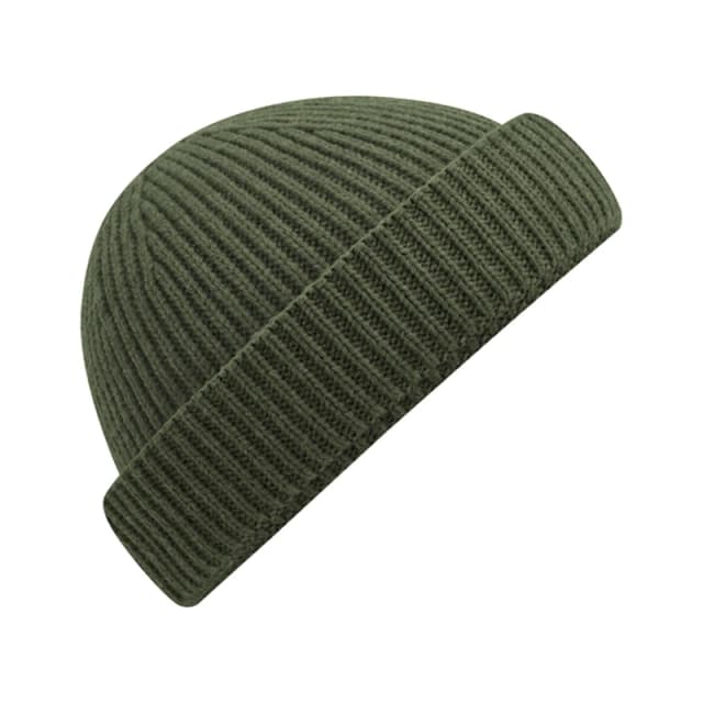 Beechfield Beechfield Men Harbour Beanie in Dark Olive Dark Olive One Size Male 5063238258464