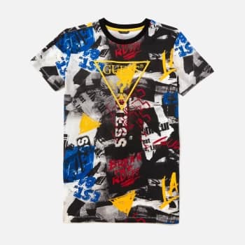 Guess Boys' Graffiti T-Shirt - Graffiti Collage - 16 Years