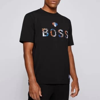 Hugo Boss X NBA Knicks Crew Neck T-Shirt Black Size M Men