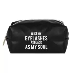 As Black As My Soul Makeup Bag (One Size) (Black)