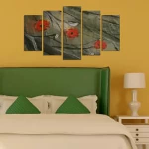 5ABSMDF-67 Multicolor Decorative MDF Painting (5 Pieces)