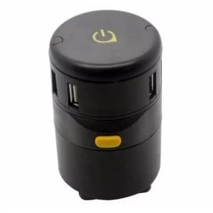 Oneadaptr TWIST 4x USB Port World Charging Station - Black