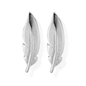 ChloBo SEST728 Women's Cuff Feather Earrings