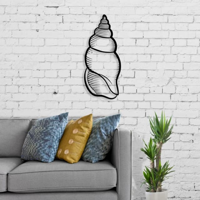 DECORTIE Decortie - metal wall art NO:29 shell - Black - Black M.DK.T.13332.20