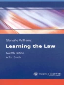 Glanville Williams - Learning the Law by Glanville Williams and A. T. H Smith Paperback