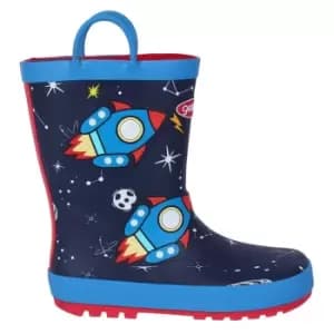 Gelert Kids Print Wellingtons - Blue