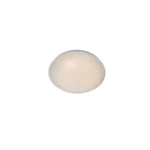Lucide BiancaLed Modern Flush Ceiling Light Bathroom 24.5cm LED 1x10W 3500K IP21 Opal