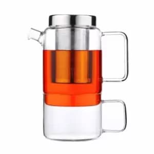 Bredemeijer Tea-for-one Salerno Glass Teapot 750ml With Built In Cup
