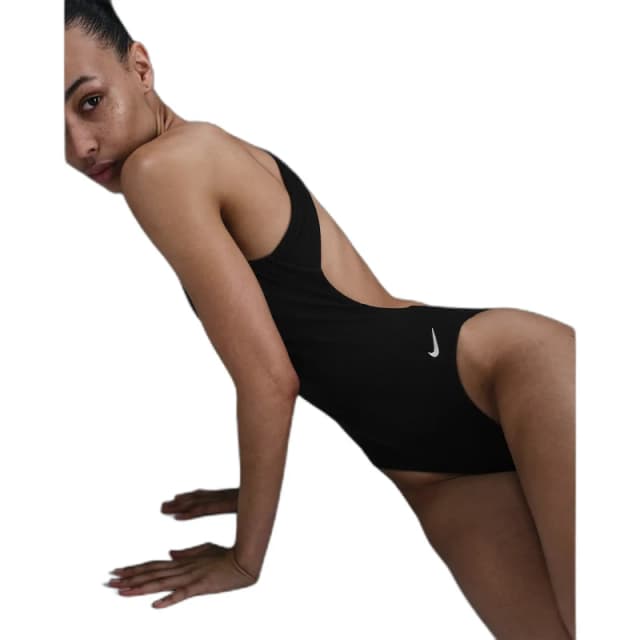 Womens 1 Piece swimsuit Nike Elevated Essential-YG Noir Female L