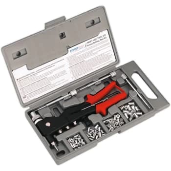AK396 Blind Nut & Stud Riveting Kit - Sealey
