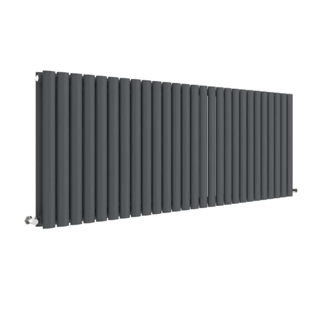 Balterley Horizontal Double Panel Radiator 5963 BTU Anthracite 600mm x 1572mm Grey unisex