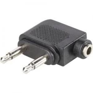 Jack Audiophono Y adapter 1x Jack socket 3.5mm 2x Jack socket 3.5 mm