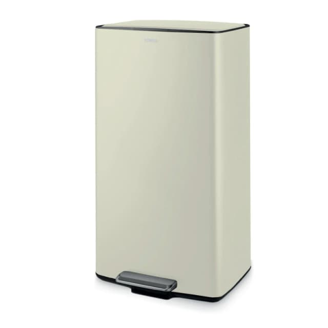 Tower 40L Rectangular Pedal Bin Bins Medium Cream 71251669390