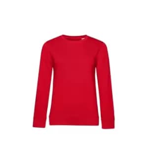 B&C Womens/Ladies Organic Sweatshirt (M) (Red)