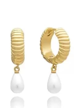 Rachel Jackson Ocean Pearl Hoop Earrings