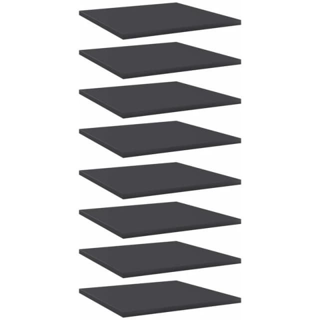 VIDAXL Vidaxl - Bookshelf Boards 8 pcs Grey 40x40x1.5cm Engineered Wood 8720286244289