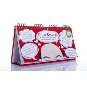 Office Excuses Flip Book Spiral bound 2014