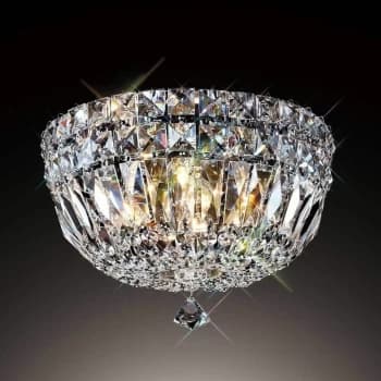 Georgina ceiling lamp 4 lights polished chrome / crystal