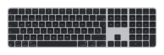 Apple Apple Magic keyboard Universal USB + Bluetooth QWERTY Spanish Black MXK83Y/A