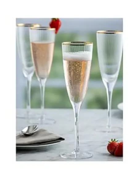 Ravenhead Roma Flute Glass x2 - Size 33cl