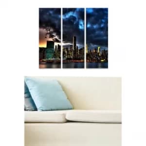 MDFFTR1011 Multicolor Decorative MDF Painting (3 Pieces)