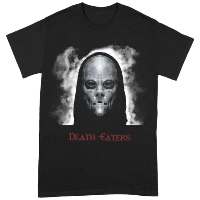Harry Potter Mens Death Eater Mask T-Shirt in Black Size: Small Black Male S