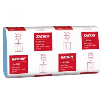Katrin Classic Hand Towel One Stop M2 Blue 144 Sheets Pack of 21 38107