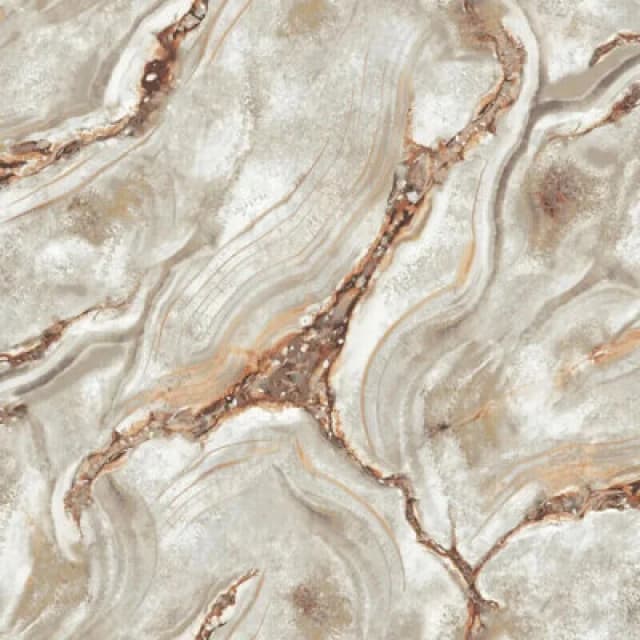 Rasch Palmetto Agate Marble Natural And Rust Glitter Metallic Wallpaper 529418