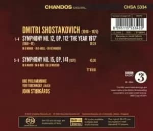 Dmitri Shostakovich - Shostakovich: Symphony No. 12, 'The Year 1917'/Symphony No. 15 CD Album - Used