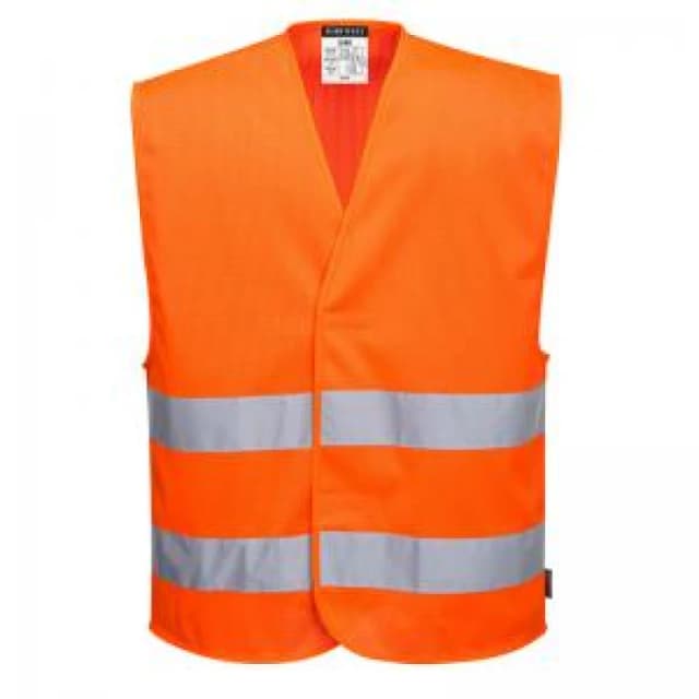 Portwest MeshAir Two Band Mesh Hi Vis Vest C374ORR4X/5X Colour: Orange
