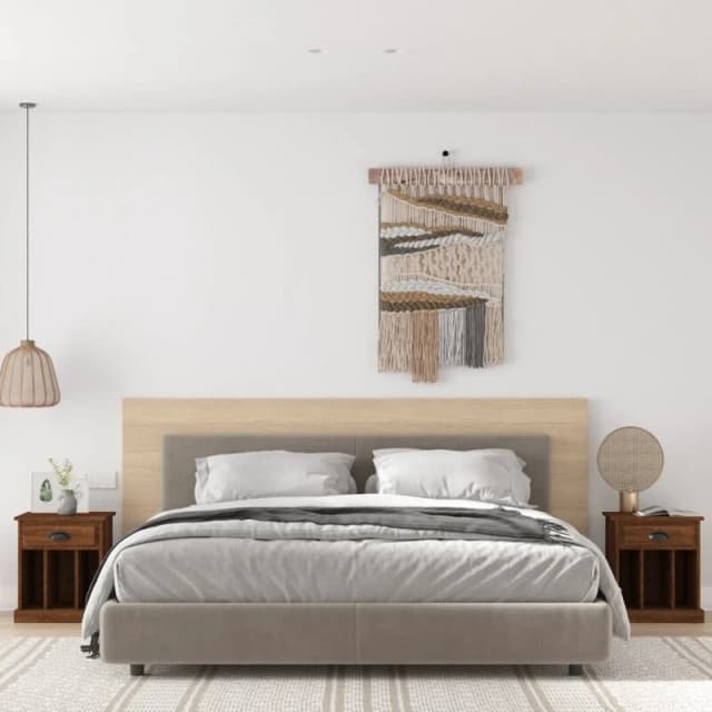 VIDAXL Bedside Cabinets 2 pcs Brown Oak 43x36x50cm Vidaxl 8720845792497