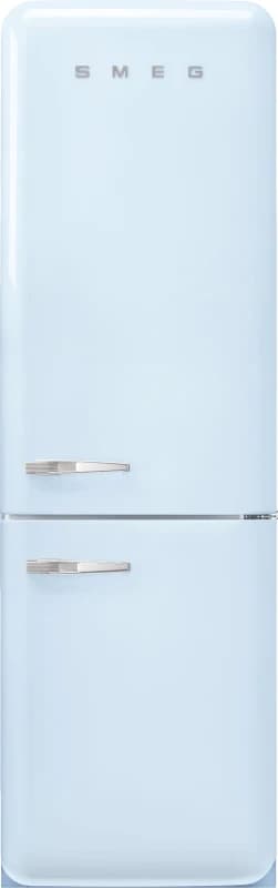 Smeg 331 Litre Fifties Style Right Hand Hinge 70/30 Fridge Freezer - Pastel Blue FAB32RPB6UK Blue