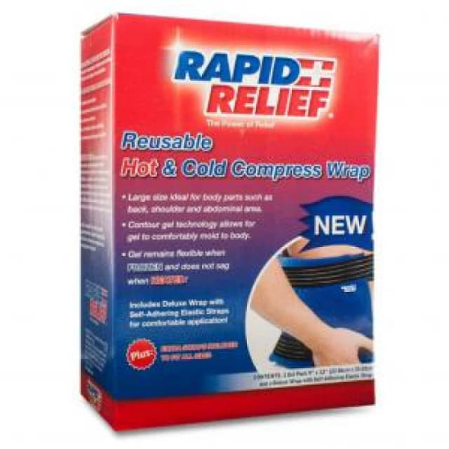 Rapid Aid Deluxe Reusable Hot / Cold Compress Wrap 9???X 13???