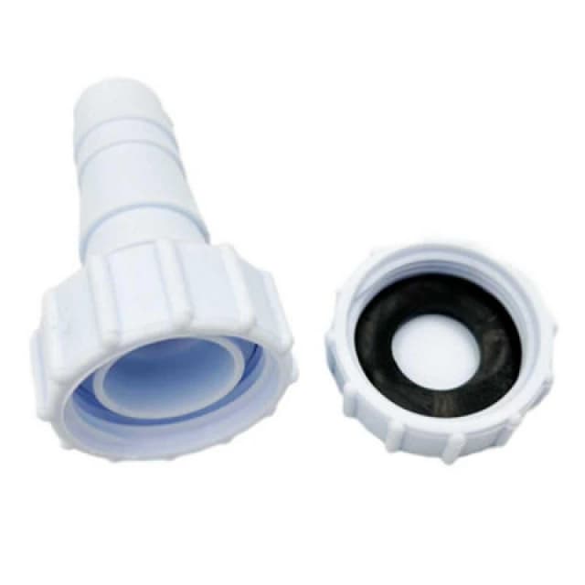 Primaflow Waste Trap Hose Connector Straight 1" And Blanking Cap Set