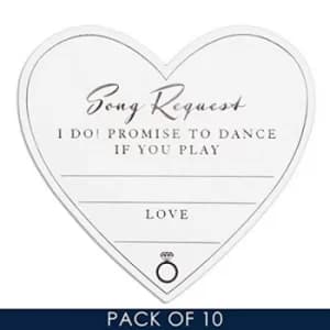 Amore By Juliana Wedding Table Song Request Cards (Pack 10)