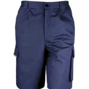 Result Unisex Work-Guard Action Shorts / Workwear (L) (Navy Blue) - Navy Blue