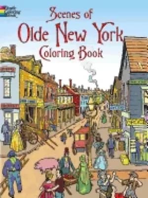 scenes of olde new york coloring book