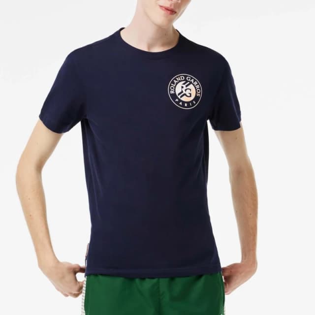 Lacoste Roland Garros Edition Logo T-Shirt - Blue Blue S