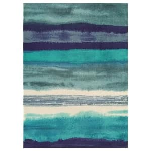 Asiatic Boca Rug - 170 x 120cm - Striped Blue