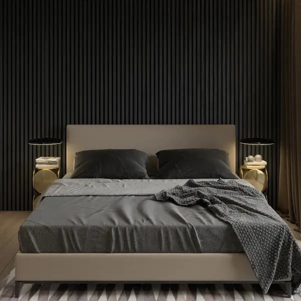 Kraus Acoustic Wall Panel 2400 x 572.5 x 19mm Smoked Oak - 5 Panel Pack