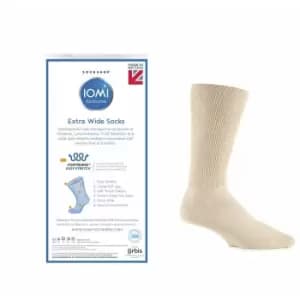 IOMI Footnurse Extra Wide Oedema Socks - Beige - 9 - 11