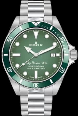 Edox Watch SkyDiver 70s Date Automatic