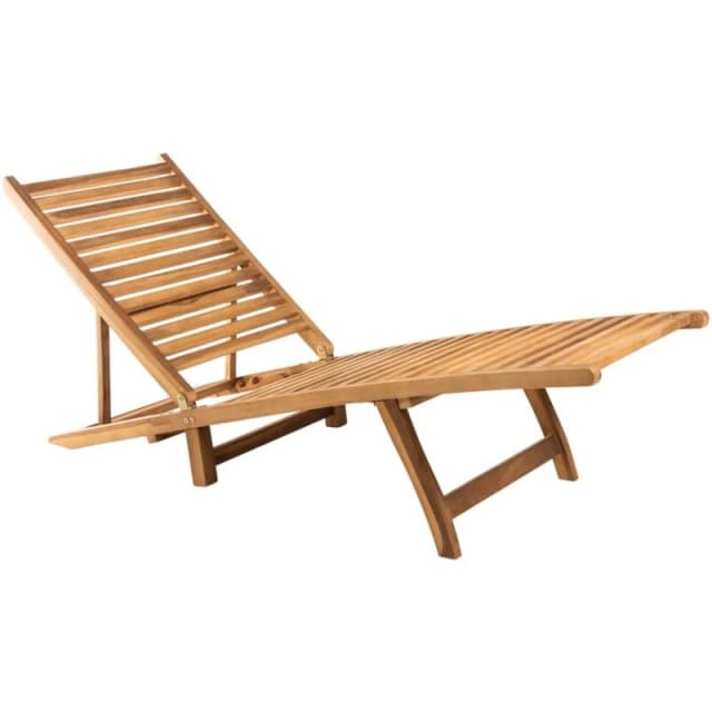 VIDAXL Sun Lounger Solid Teak Wood Vidaxl 8720286314470