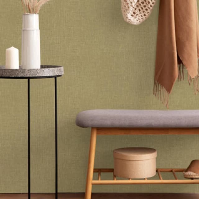 Boutique Boutique Loom Texture Taupe Wallpaper in Beige Size: 10000mm_x_520mm Beige 10000mm_x_520mm Unisex 5011583703146