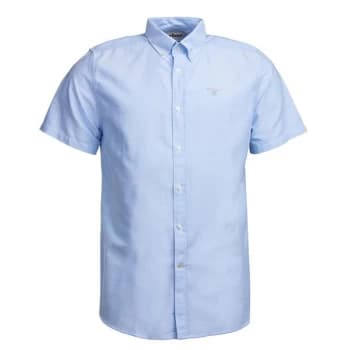 Barbour Oxford 3 Short Sleeve Tailored Shirt - Sky BL32
