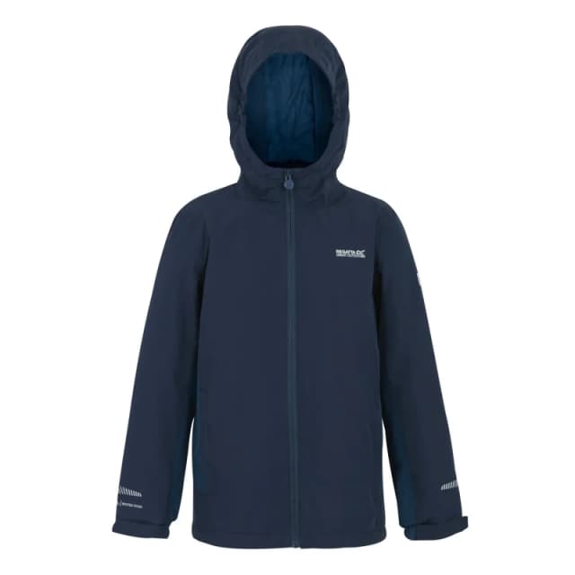 Waterproof jacket for children Regatta Hurdle Bleu Unisex 9/10 ans