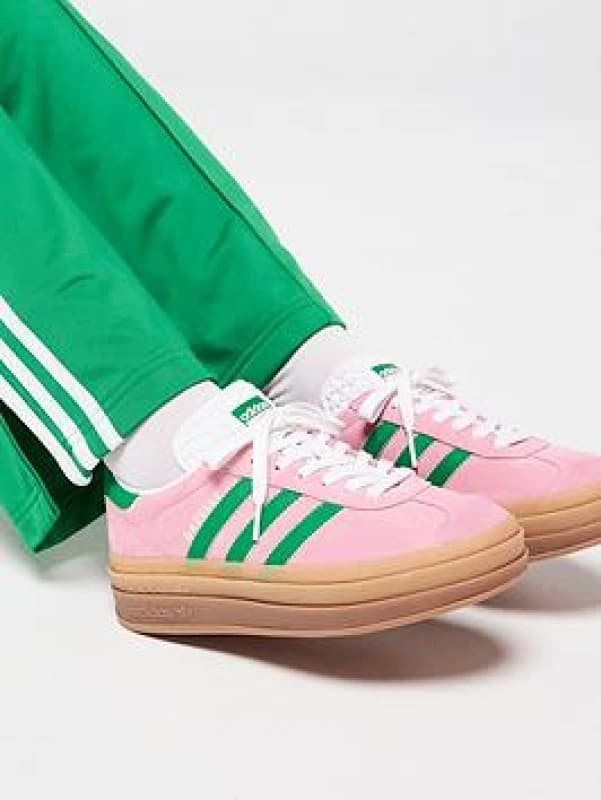 adidas Originals Gazelle Bold Trainers Trupink/Green female 5 (38)
