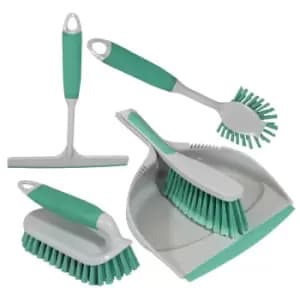 Charles Bentley 'Brights' Cleaning Set - 5 Piece - Mint Green