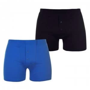 Slazenger 2 Pack Boxers Mens - Navy/Blue