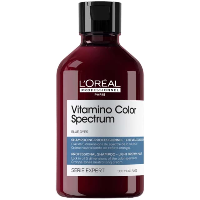 LOreal Professionnel Vitamino Color Spectrum Blue Tinted Shampoo For Light Brown Coloured Hair 300ml